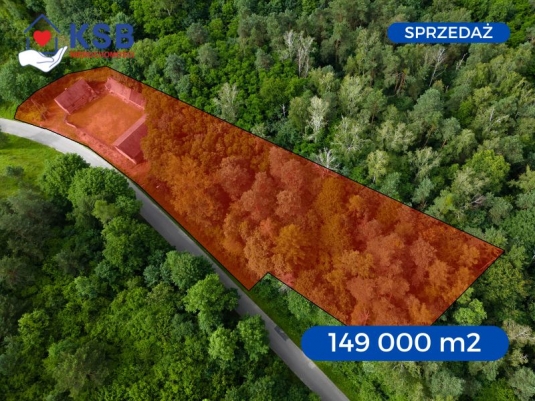 Działka z zabudowaniami w miejscowości Okół obok Bałtowa - 3916m2