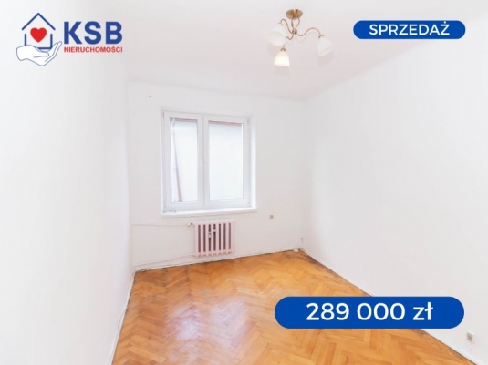 Przestronne mieszkanie 3 pokoje, parter w centrum, odnowiony blok - 63,59m2