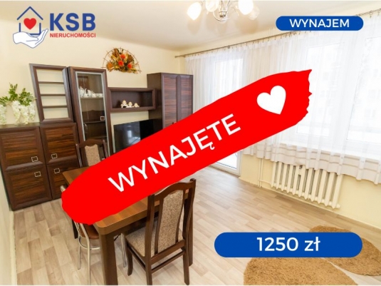 Do wynajęcia przestronne mieszkanie, 3 pokoje na 1 piętrze - 60m2