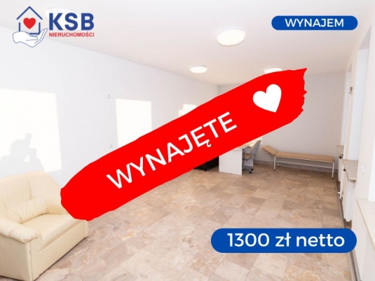 Przestronny lokal pod działalność medyczną - super lokalizacja - 38,5m2