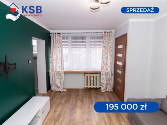 Przytulne mieszkanie, 2 pokoje na parterze – 33,96m2 - ul. Konopnickiej