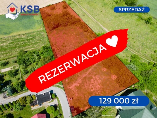 Przestronna działka pod budowę domu – 2611m2 – Ostrowiec Św., ul. Zofiówka