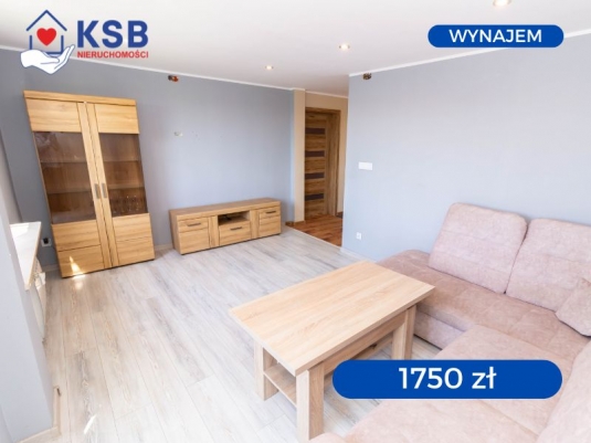 Do wynajęcia przestronne, umeblowane, widne mieszkanie - 3 pokoje - 48m2