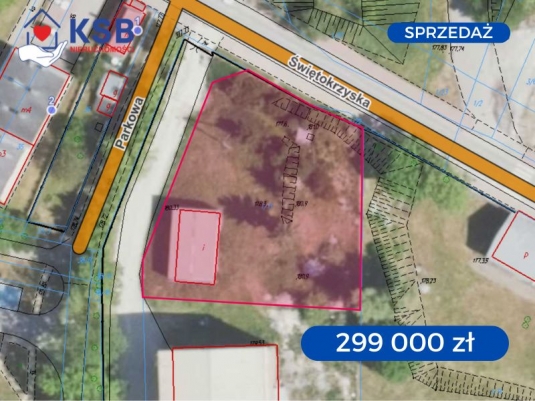 Działka budowlana, przemysłowa, komercyjna - przy samej ul. Świętokrzyskiej - 1763m2