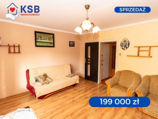 Kawalerka, 2 pokoje z dużym balkonem, 2 piętro - Osiedle Stawki – 35,58m2