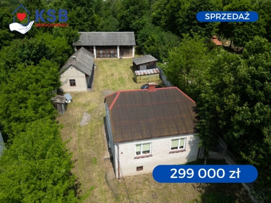 Dom 71,7m2 + zabudowania, z uroczą działką 3051m2 – Okół obok Bałtowa