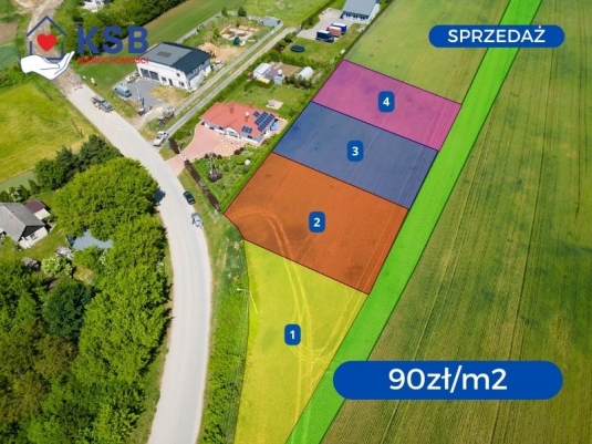 Działka budowlana przy ul. Ćmielowskiej w Opatowie – 1323m2