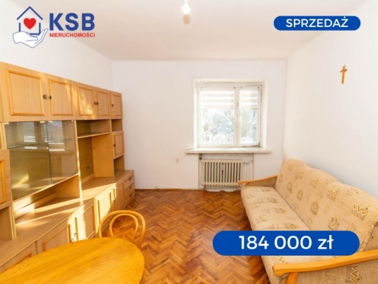 Widne, dwustronne mieszkanie na 2 piętrze, w centrum - 2 pokoje - 41,53m2