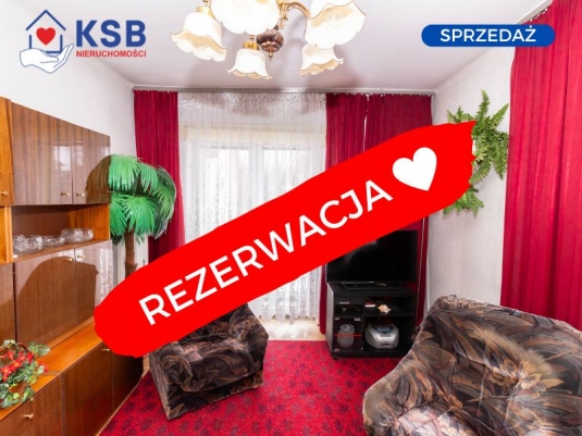 Widne mieszkanie, 2 pokoje, pierwsze piętro – 46,5m2 - ul. Sienkiewicza